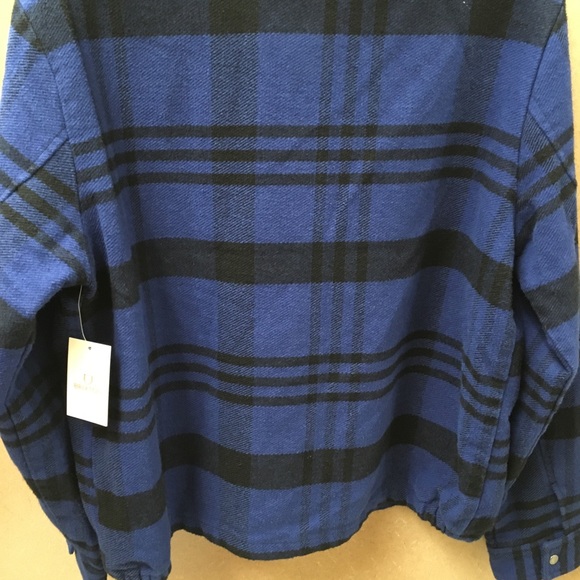 Brixton Utopia Zip Up Corduroy Jacket Mineral Blue Large - Picture 3 of 8